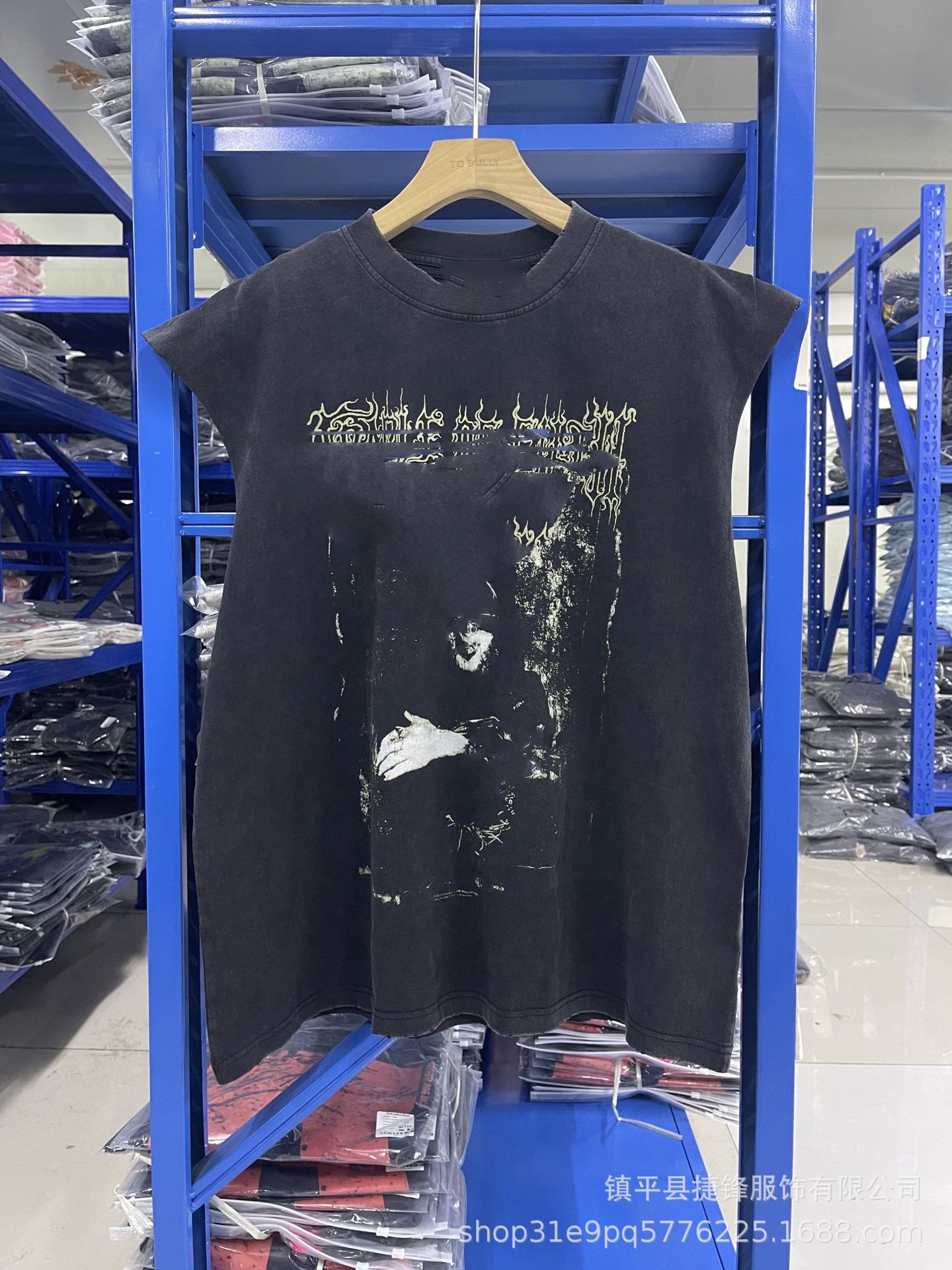 クロスボーダーの新型欧米のファッションブランドのレトロな水洗いは古い落書きをします。