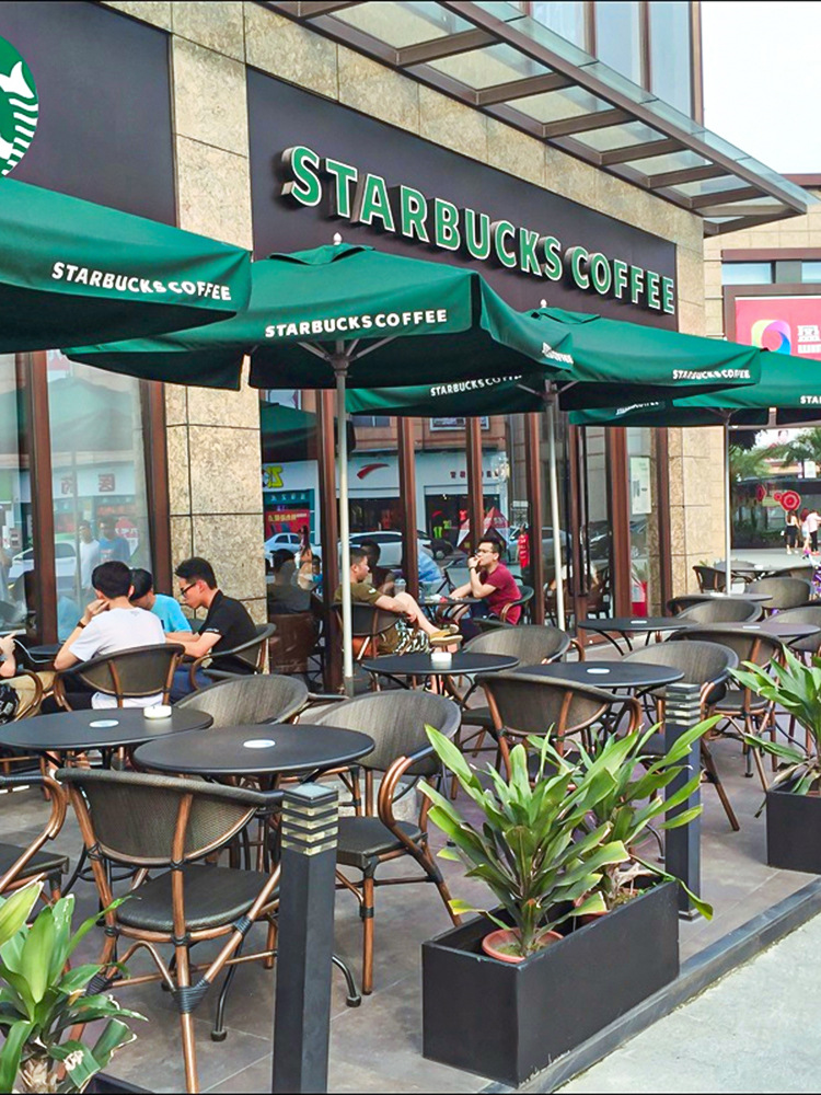 Outdoor table and chair tea shop coffee shop net fabric chair rattan chair three-piece courtyard balcony outdoor leisure table and chair