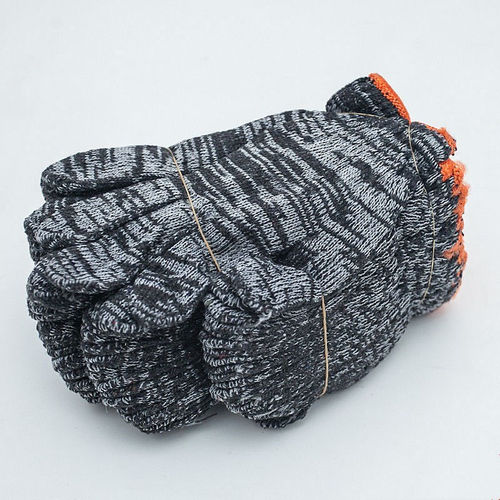 Labor protection gloves, wear-resistant and dirt-resistant, thickened gray gauze cotton thread, non-slip cotton gauze gloves for male and female workers working on the construction site for maintenance