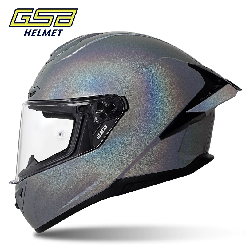 Мотошлем GSB 361GT, полнолицевой с удлинённым задним крылом, размеры S–3XL