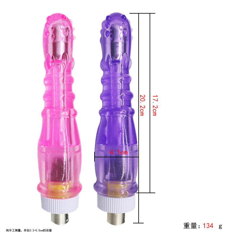 Accesorios de cañón telescópico femenino cristal transparente tras patio suave conector de cañón de tres agujeros analógico artículos para adultos