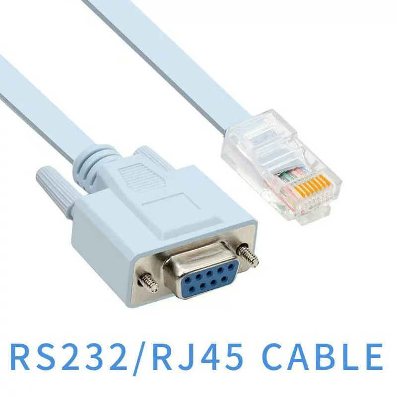 Переходник Db9 к RJ45 к RS232 сетевой порт публичный к женскому консолевому кабелю маршрутизатор Cisco 1.5 м