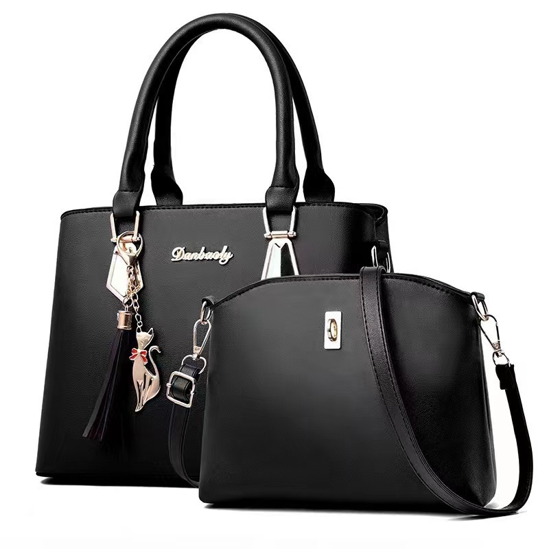 Pu handbag foreign trade bag wholesale simple shoulder bag large capacity messenger bag cross-border mother bag handbag Pu handbag foreign trade bag wholesale simple shoulder bag large capacity messenger bag cross-border mother bag handbag