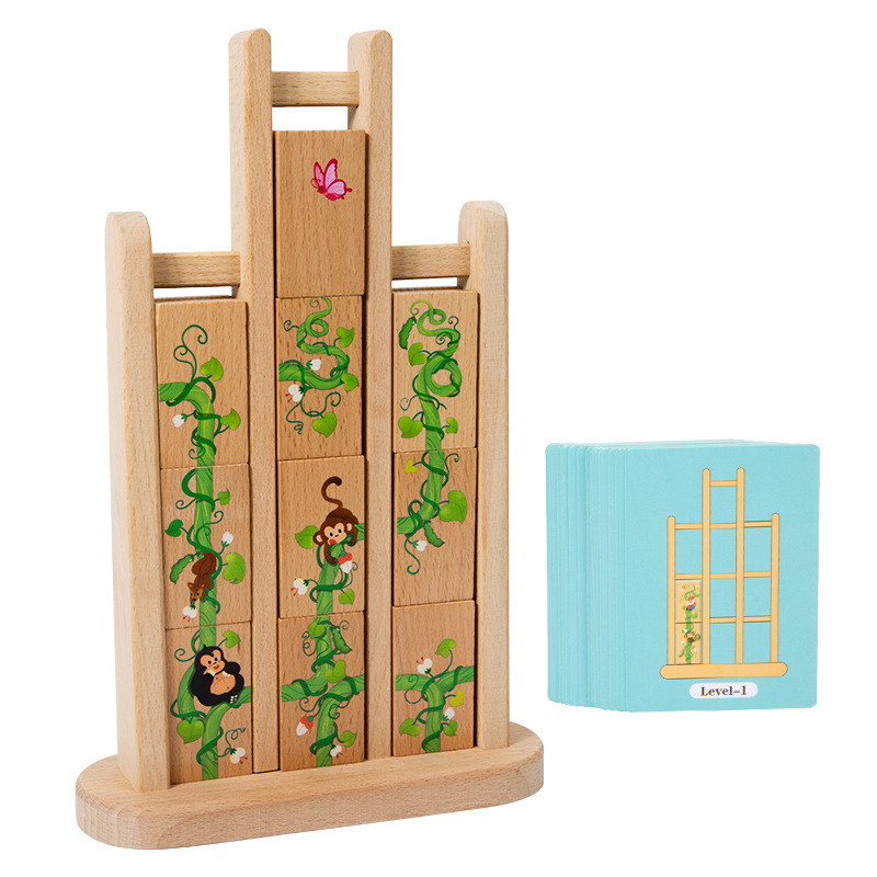 Puzzles de educación temprana para niños de 3 - 6 años de edad juguetes de madera maciza rompecabezas interactivo padre-hijo juguete cerebral manual