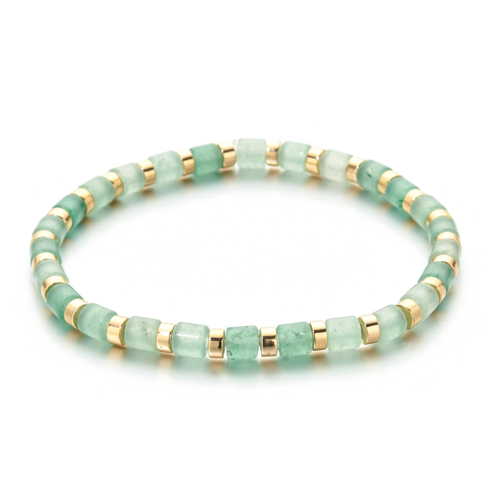 10g Weight Bracelets Classification Natural Stone Chain Material Beaded Chain Chain Type 1 Piece Quantity Daily Occasion natural stone, Agate Material Geometric Pattern All Seasons Season Women's Gender Ethnic Style Style Ethnic Style Geometric Natural Stone Agate Beaded Chain Bracelets In Bulk 10