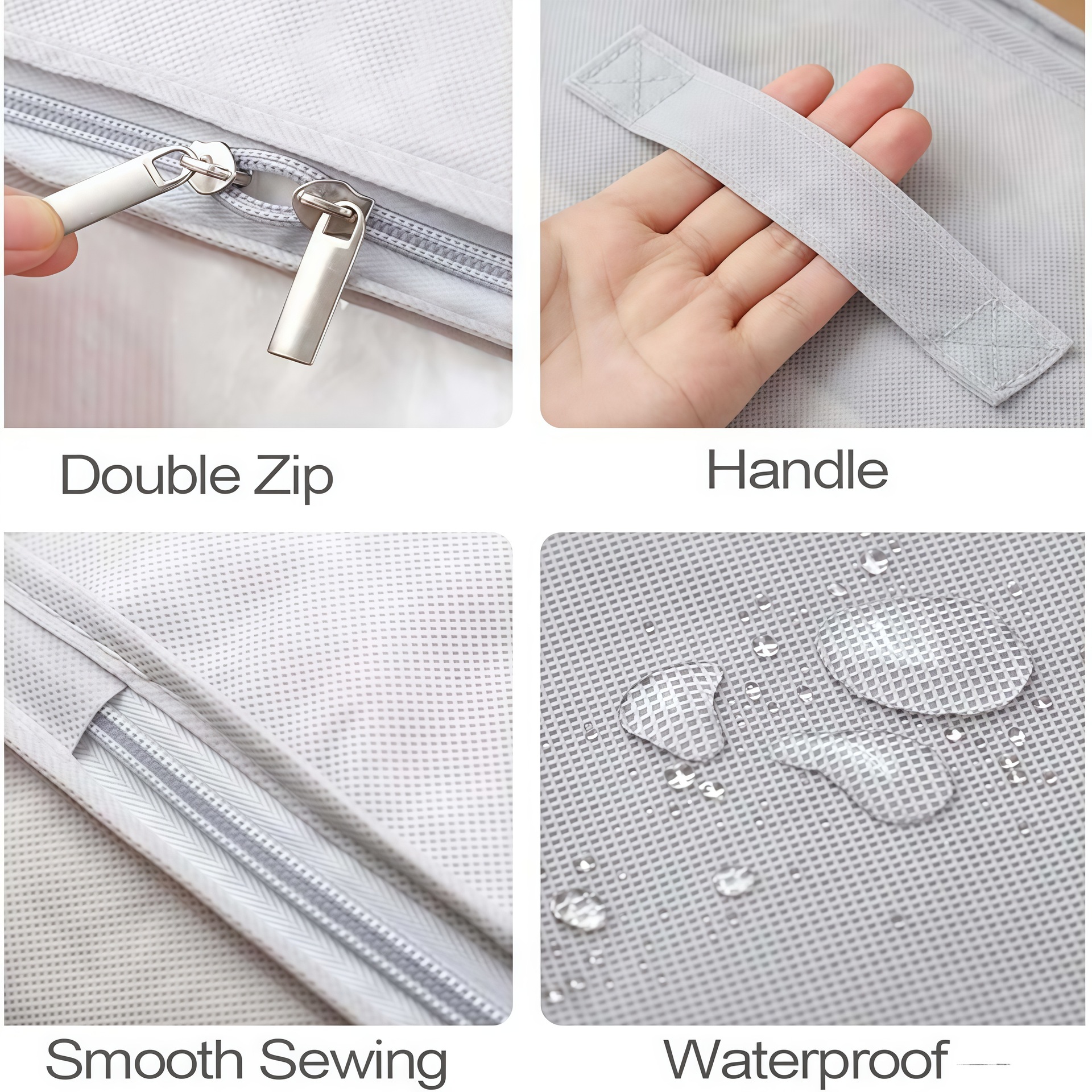 Cross-Border Extra-Large Storage Bag for Quilts and Clothes, Non-Woven Fabric Organizer Bag, Luggage Bag, Household Daily Necessities