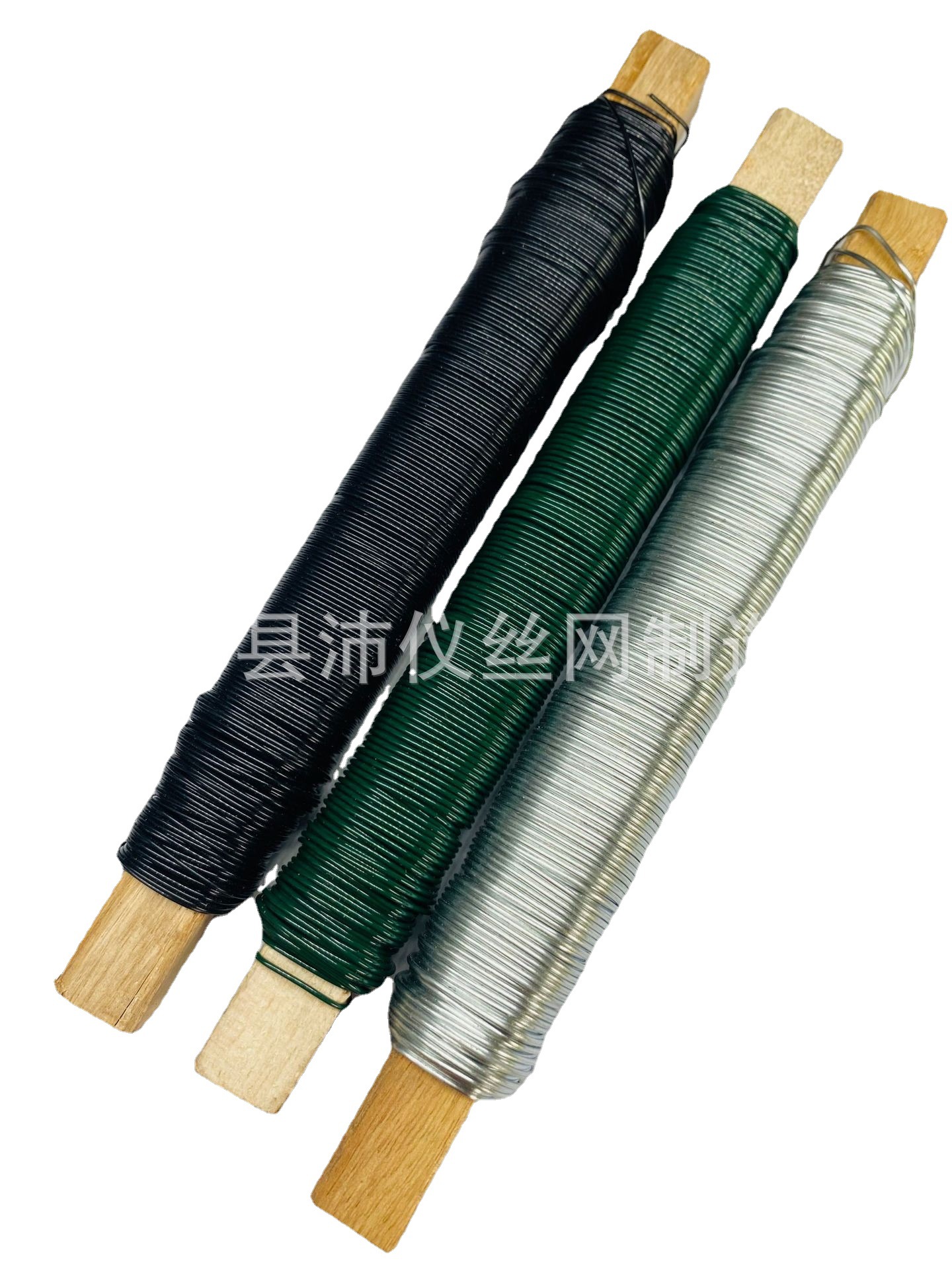 园艺烤漆金属工艺铁丝 婚礼装饰用丝 手DY工I晾衣绳22号100克绿色