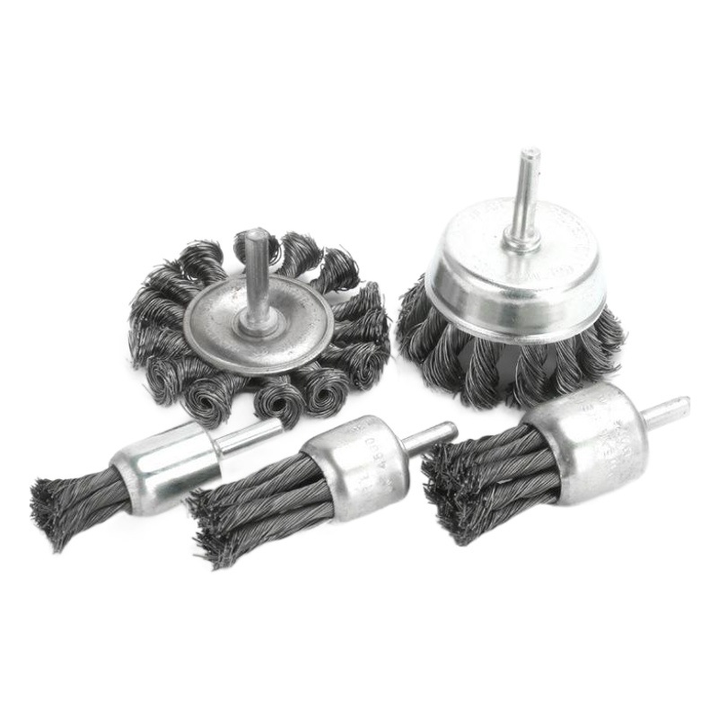 Nueve caballos de alambre de acero rueda de giro pluma tipo tazón de tipo taladro eléctrico cepillo cabeza neumático pulido soldadura cicatriz eléctrica pulido cepillo de alambre de pulido