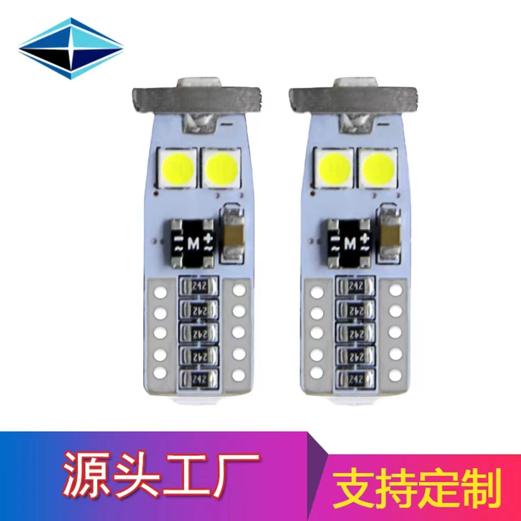 Источник заводской модифицированный декодирования бесступенчатый постоянный ток T10 номерного знака Лампа 3030 6smd Автомобильный Универсальный светодиодный индикатор ширины
