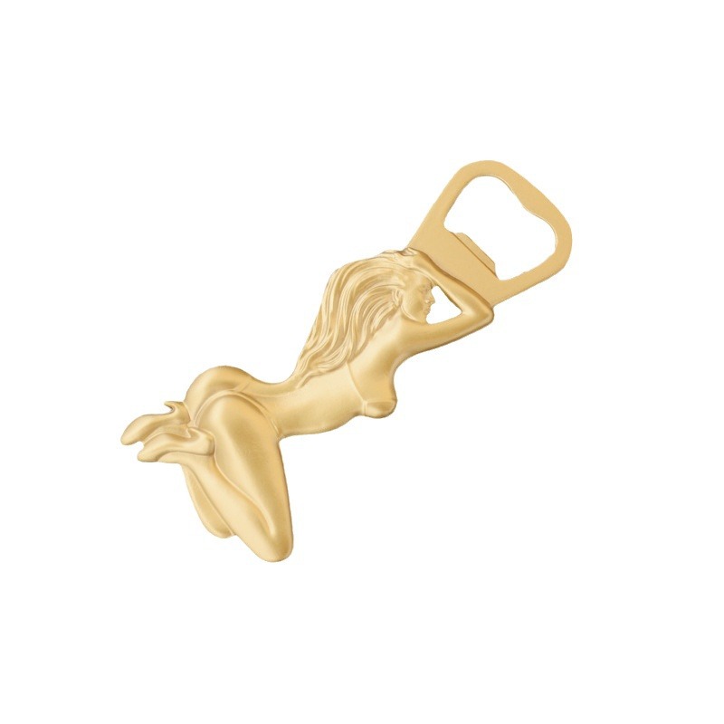 멋진 창조적 인 황동 스테인레스 스틸 뷰티 여신 병따개 맥주 병따개 가정용 와인 오프너