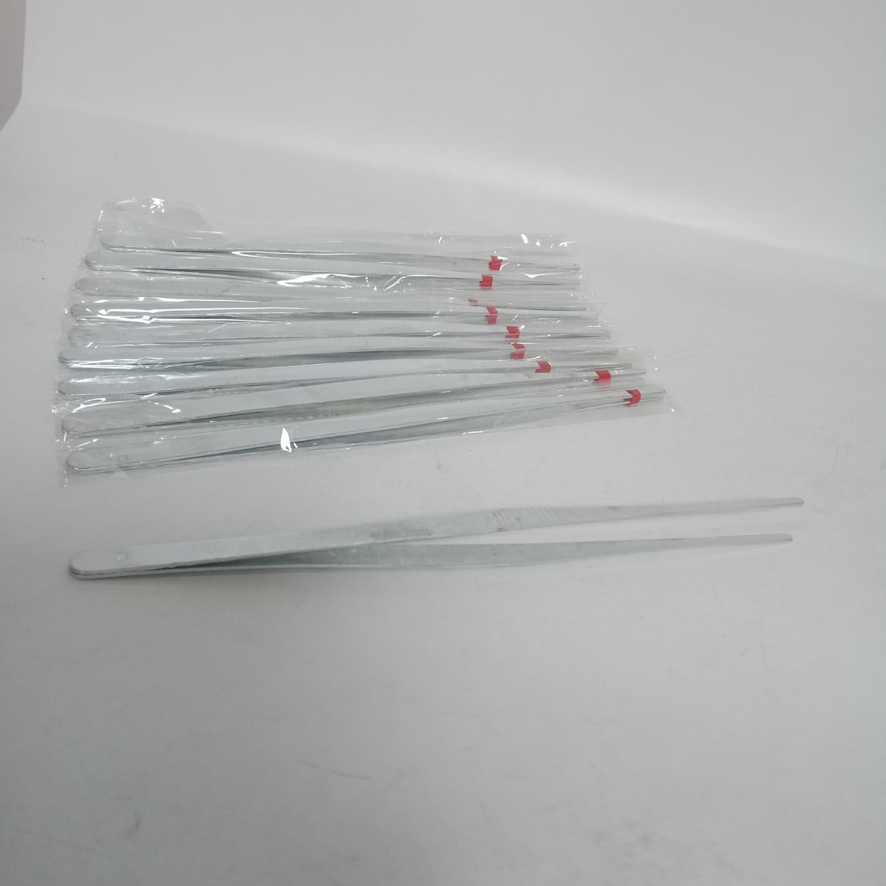 不锈钢镊子尖头维修专用拔毛长柄小列子聂子捏子