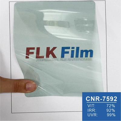 Nano Ceramic Film Vlt High-Transparency Uv99 Blocking Car Solar Film Foreign Trade Whole Roll Wholesale Insulation Film (Automotive Film) - 152m30m-crn-7592front-block