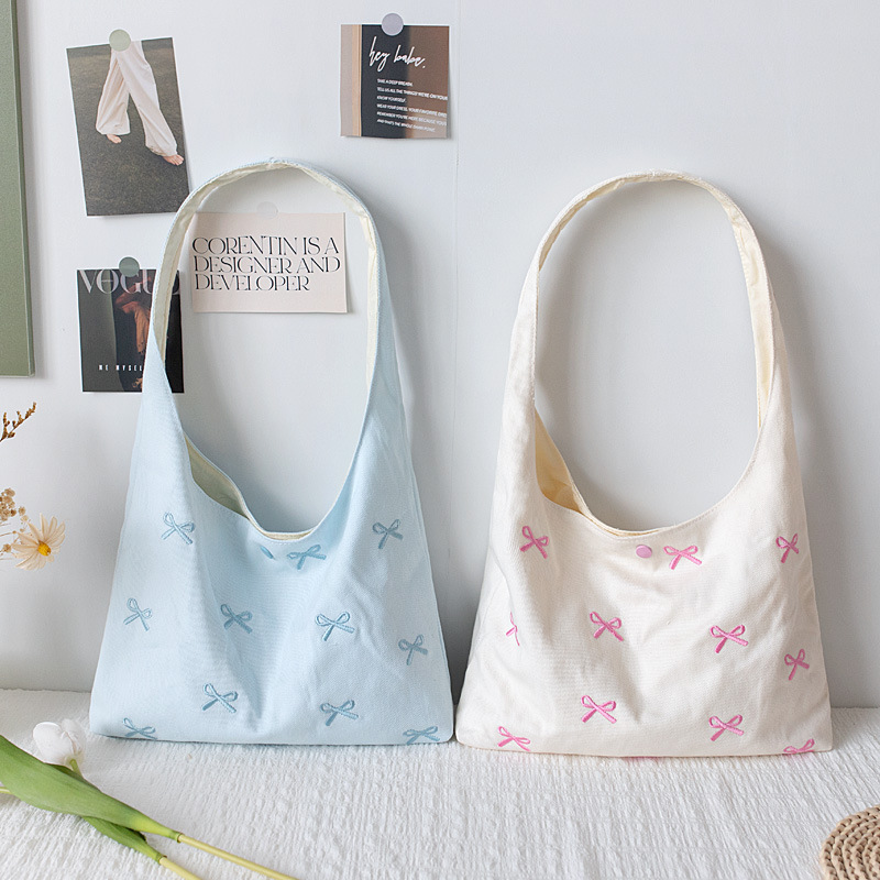 아름다운 자수 활 요정 가방 여행 여성 가방 캔버스 가방 예술적 대용량 올 매치 숄더 가방 Ins 스타일