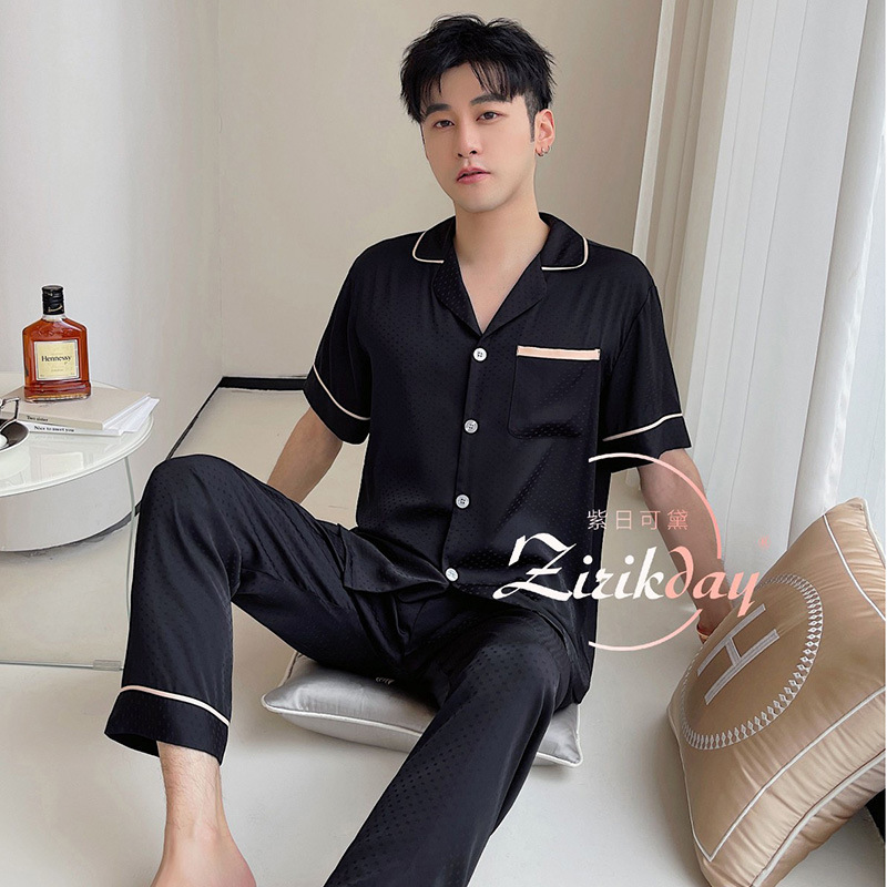 93098#-2 블랙 도트 남성용 [아이스 실크 원단 최고급 퀄리티]