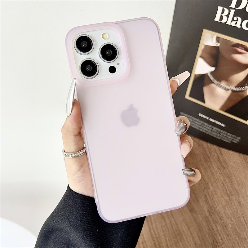 インスタ映えするつや消し無地透明ケース、iPhone 17 Pro、iPhone 16（新機種）、iPhone 14 Pro、カップル向け、iPhone 13 Pro対応|undefined