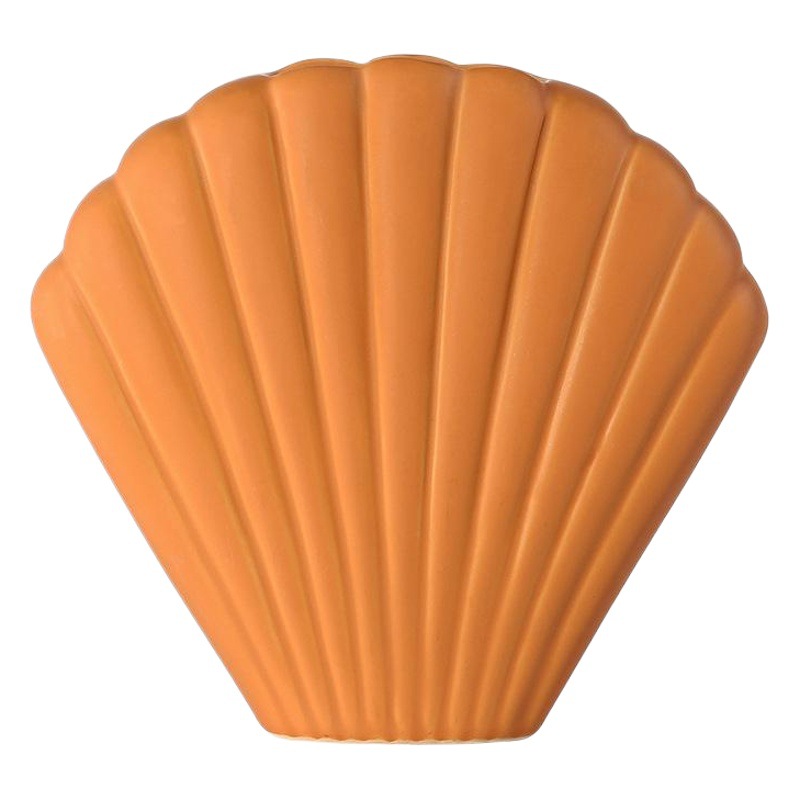 Nordic Morandi cáscara de cerámica florero Sala flores secas arreglo creativo suave decoración del hogar ins estilo