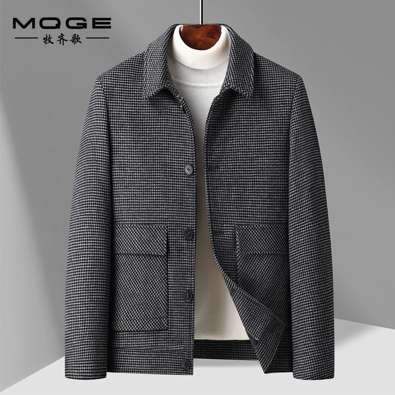 2025 осенне-зимние новые мужские куртки, модные повседневные бейсбольные формы с узором «гусиные лапки», молодежные куртки, топы, мужские куртки