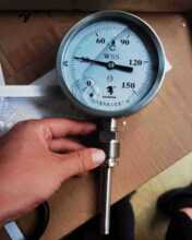 雙金屬溫度計 耐震雙金屬溫度表 WSS-411   富陽熱工儀表