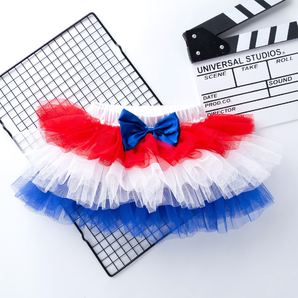 Bebé vestido de verano de dos colores sólidos vestido de seis capas 0 - 2 años vestido de bebé vestido de princesa al por mayor