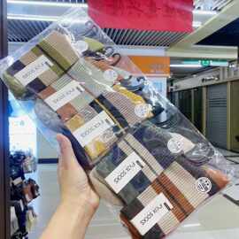 秋冬拼色双针男士中筒袜纯棉袜子男女全棉纯色精梳棉中筒男袜批发