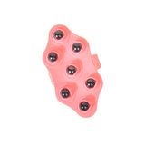 Мердианский массажер с семью стальными шариками, стальные бусины с пульсом на животе теленка, магнитные шарики и меридианские щетки, стальные шарики, меридианские щетки