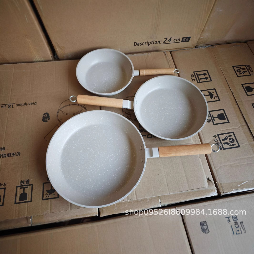 EMOOJOO olla de tortilla transfronteriza sartén antiadherente piedra de maifan más huevo tortilla sartén sartén de desayuno sartén