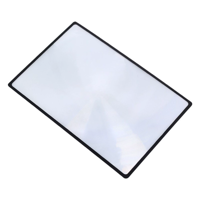 Портативная увеличительная лупа карточного типа для чтения пожилыми людьми, ультратонкая 3-кратная лупа из ПВХ с большой площадью обзора, 180 x 120 мм.