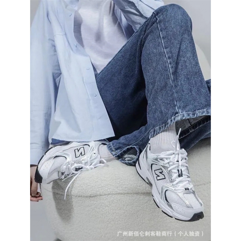 Putian Shoes New Balance Low-Top Pure Original Nb530 Retro Silver White Mesh Cross-Border Dad Sneakers Running Shoes
