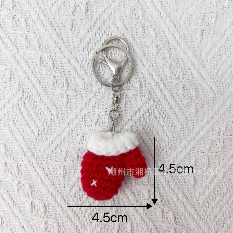 クロスボーダー手作り毛糸かぎ針編み衣装飾りステッカーサンタクロースペンダントキーホルダークリスマスツリークリスマス|undefined