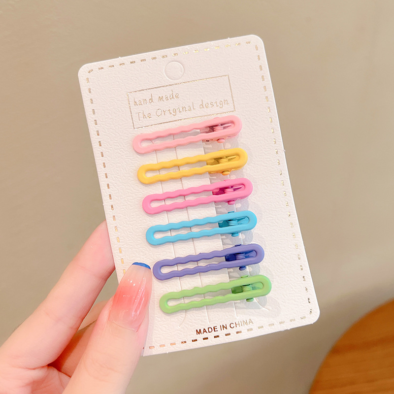 Los niños de dibujos animados horquilla lindo bebé pelo roto BB clip tocado de la niña Cabeza trasera horquilla Bangs clip lateral accesorios para el cabello