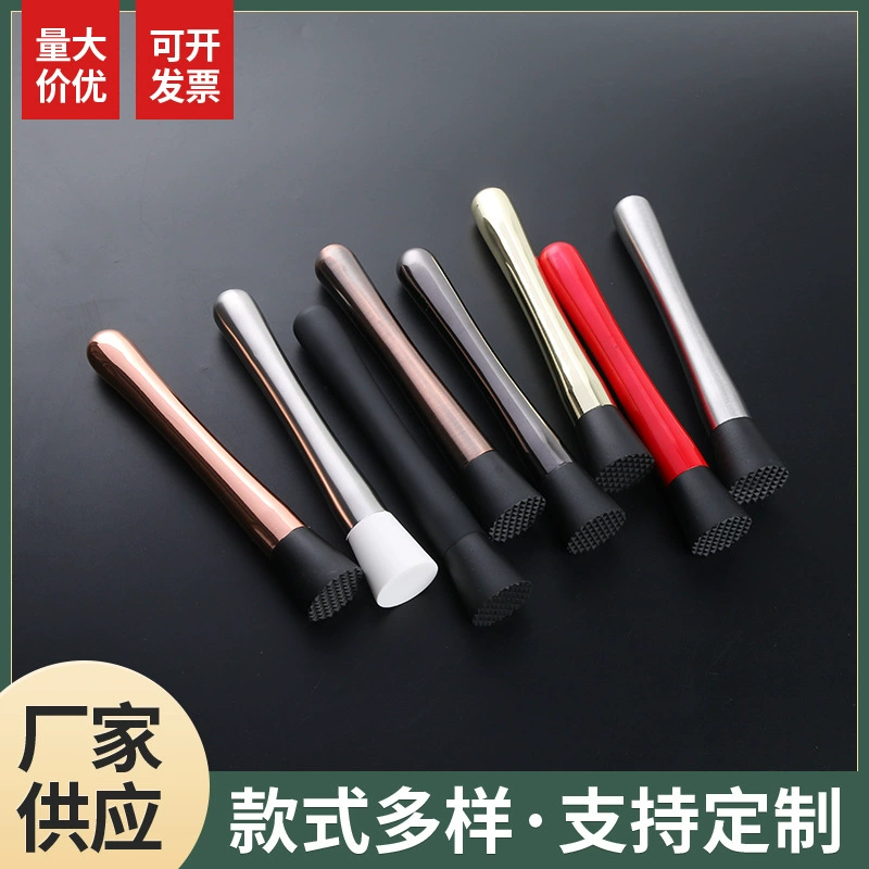 Из Нержавеющей Стали Лед Крекер Пластиковая Головка Лимон Фруктовый Чай Лед Дробленая Палочка Смеситель Коктейль Пюре Палку Оптом