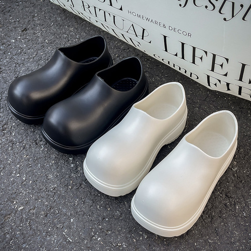 EVA Men's Outdoor Ins Trendy Height Increasing Head Shoes Summer Trendy Cool Versatile Couple Casual Cap Toe One-Piece Women