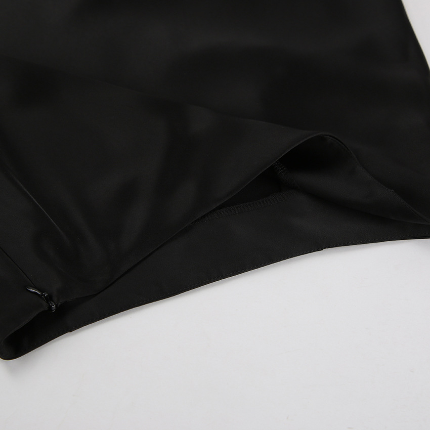 Women's Clothing 2024 acetate satin skirt female autumn new style drape slim A line long skirt high end women's clothing_voghion.com