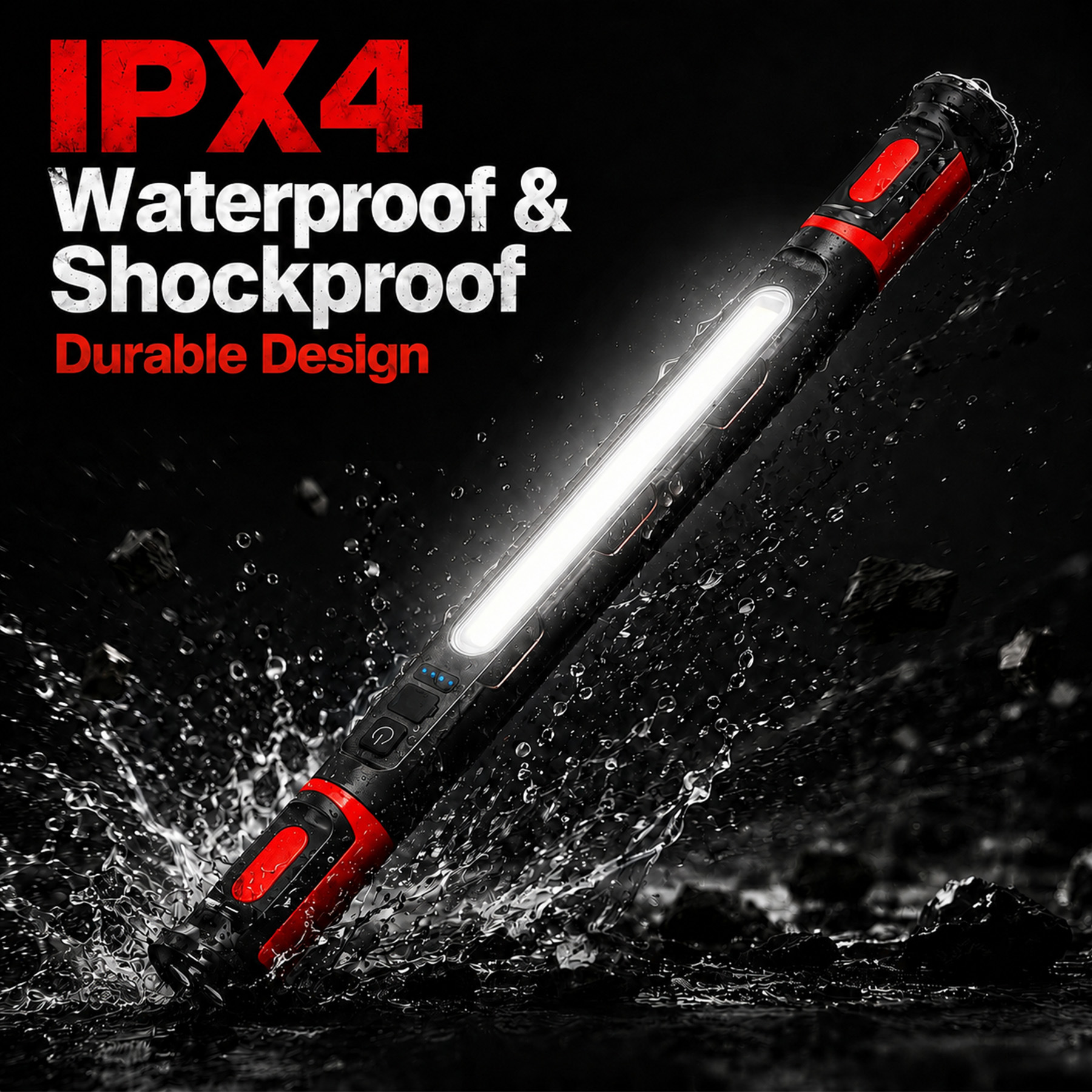 Popular repair work light, multifunctional magnetic flashlight, outdoor power bank, COB with hook, camping work light