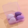 Purple cosmetic sponge, 4 pieces