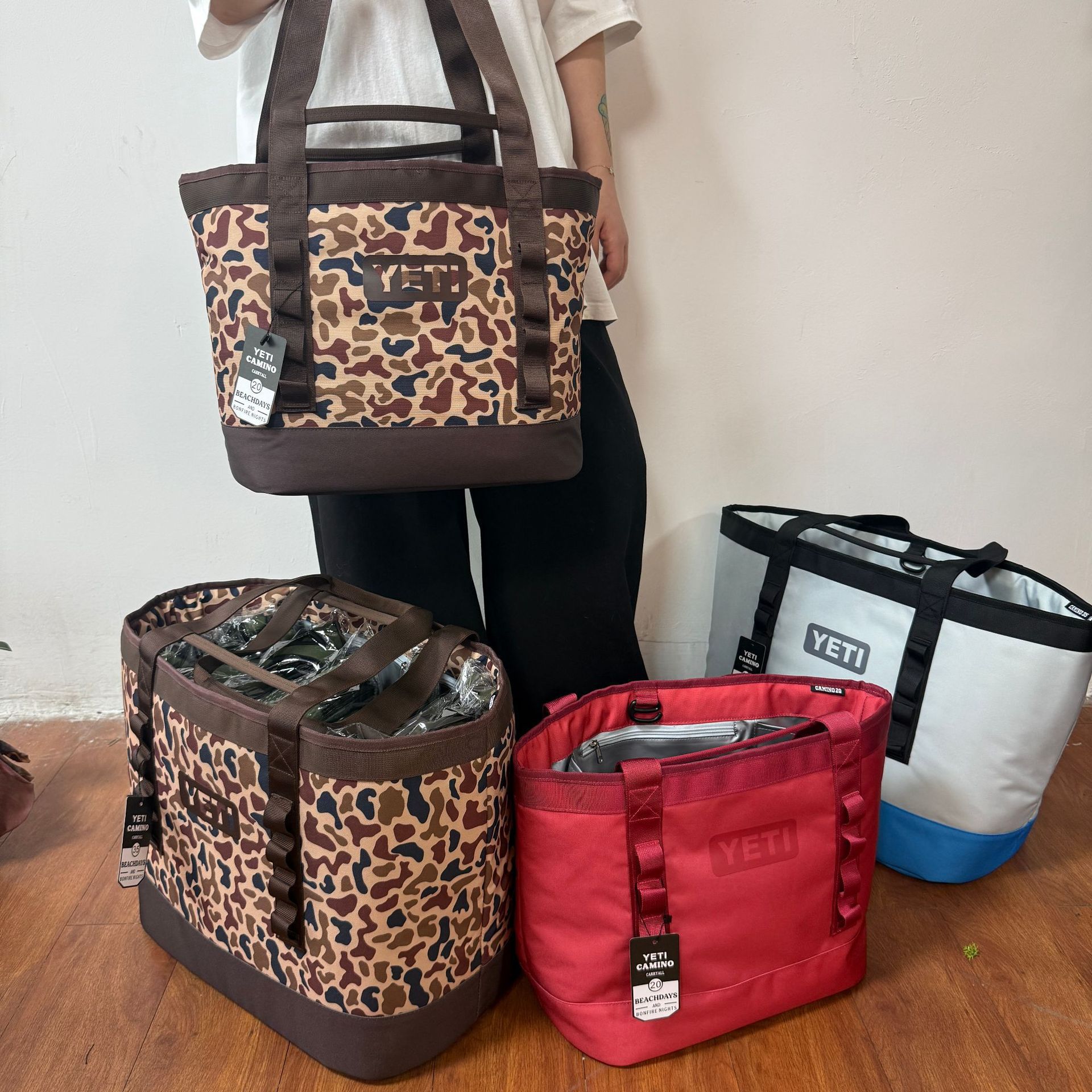 YETE20L35L CARRYALL TOTE BAG bolsa de refrigerador de fondo duro para picnic al aire libre bolsa de hielo portátil