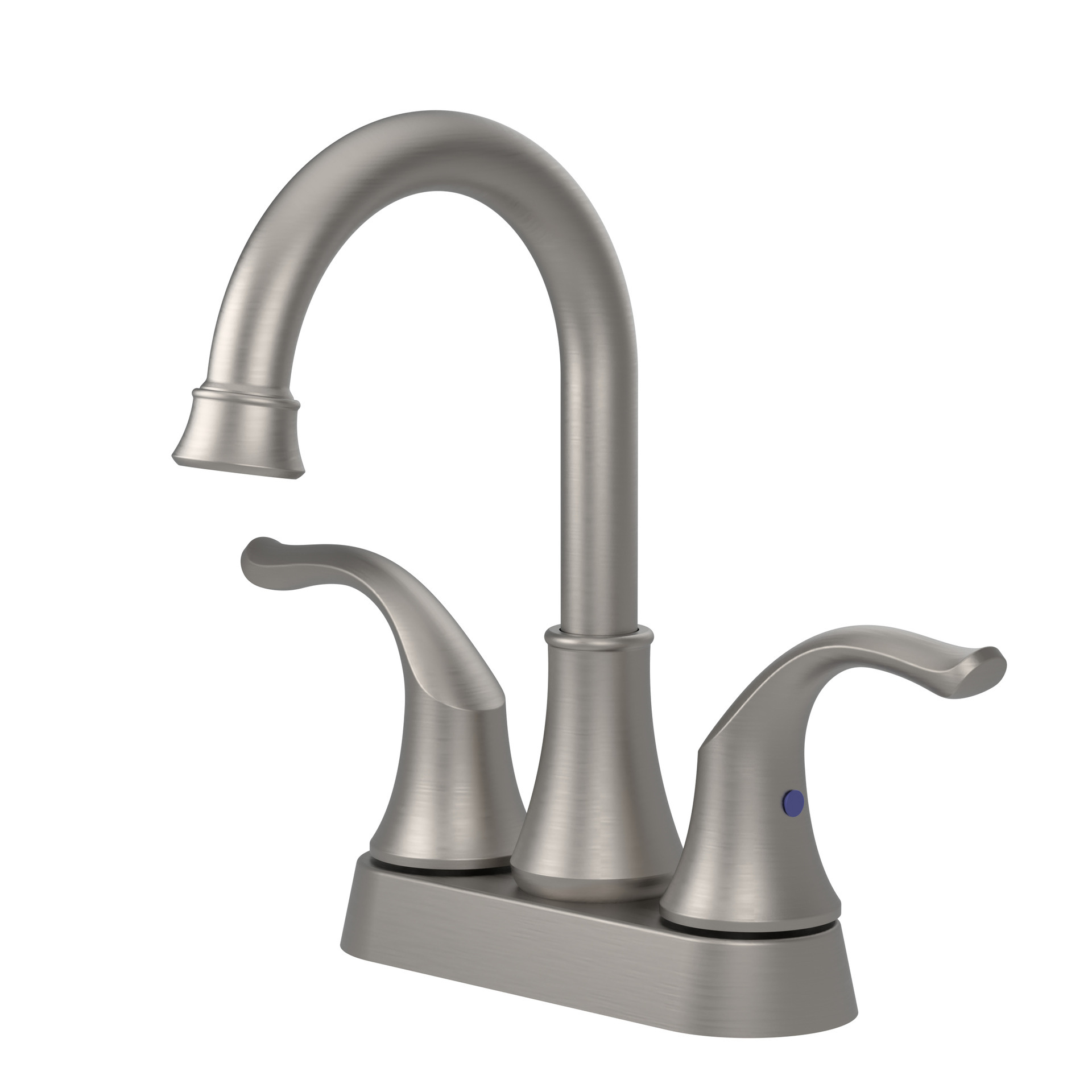 Grifos de lavabo transfronterizos, lavabo de lavabo, lavabo de doble agujero, grifo de agua caliente y fría de oro de seda Omelas