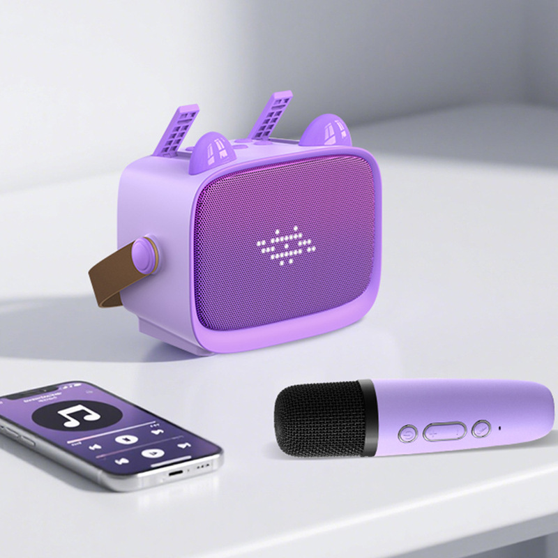 Zongxin T99 Bluetooth ワイヤレス歌うマシン子供のカラオケスピーカーマイク統合マイク早期教育子供のおもちゃ|undefined
