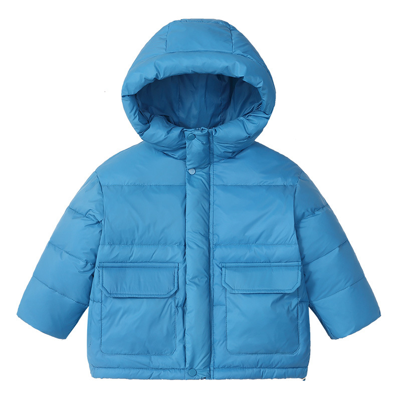 Nuevos niños, niños pequeños y medianos, niños mayores, oro negro, calor de diamante negro, chaqueta de plumón para niños y niñas, chaqueta corta