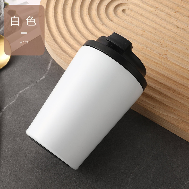 外贸304真空保温杯礼品杯印图不锈钢硅胶咖啡杯家用便携车载水杯|undefined