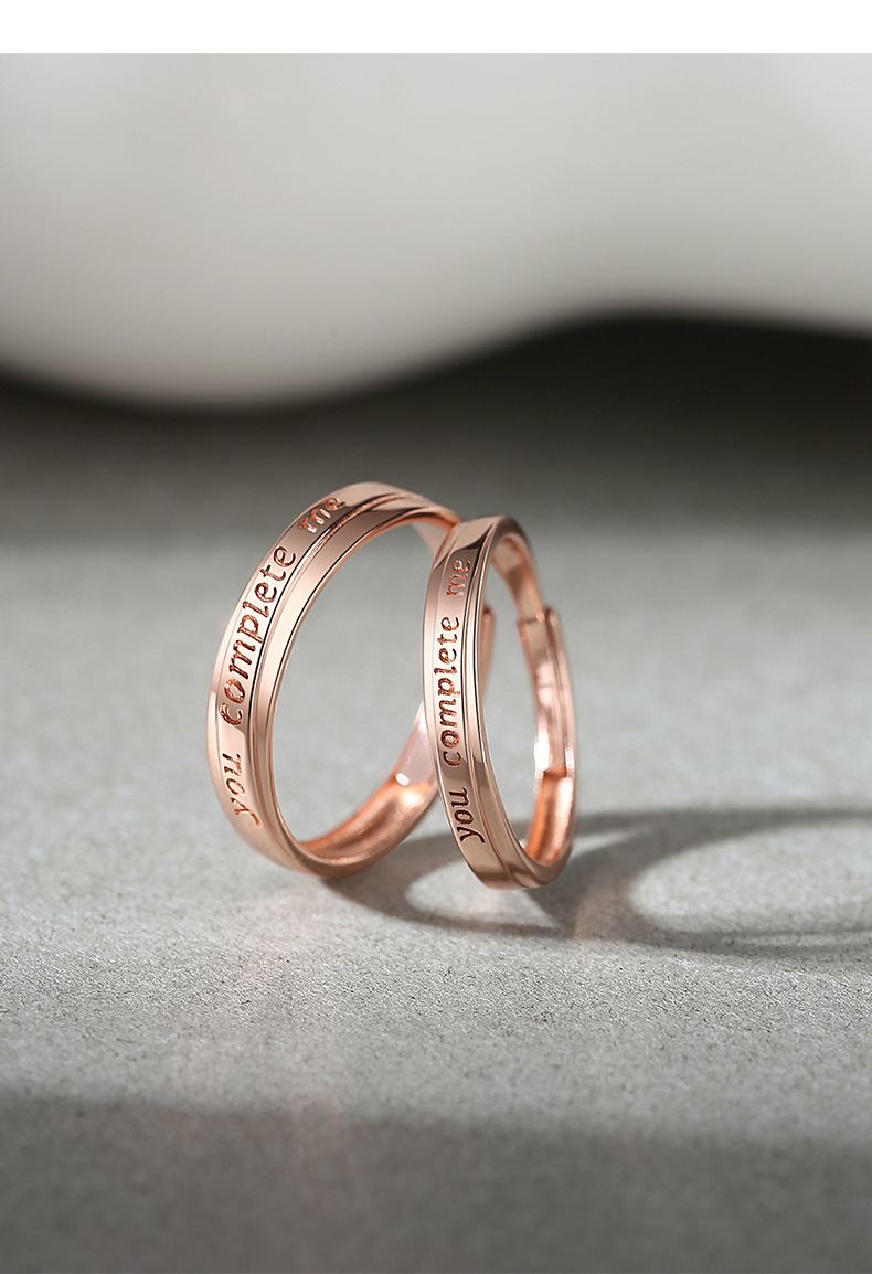 Fashion Letter Sterling Silver Plating Rings 1 Piece