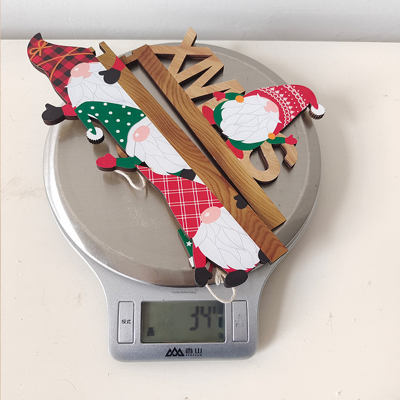 Haobei cross-border hot selling new Christmas creative Christmas door frame pendant home atmosphere layout table corner decoration_voghion.com