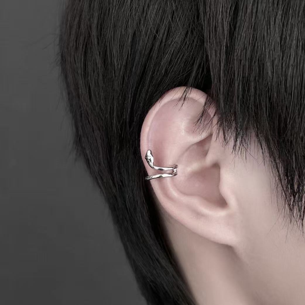 Ins-Style Snake Ear Cuff, Versatile Everyday Ear Jewelry, Unisex Ear Accessory, 2026 Spring/Summer New Hot Item