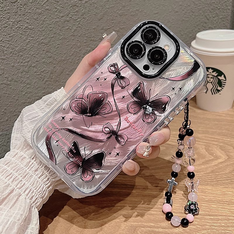 Ink Butterfly – Passende Früchte-Hülle für iPhone 16 Pro, Neue Cartoon-Hülle für iPhone 15 Pro Max, Personalisierte Hülle für iPhone 13/14/12_voghion.com