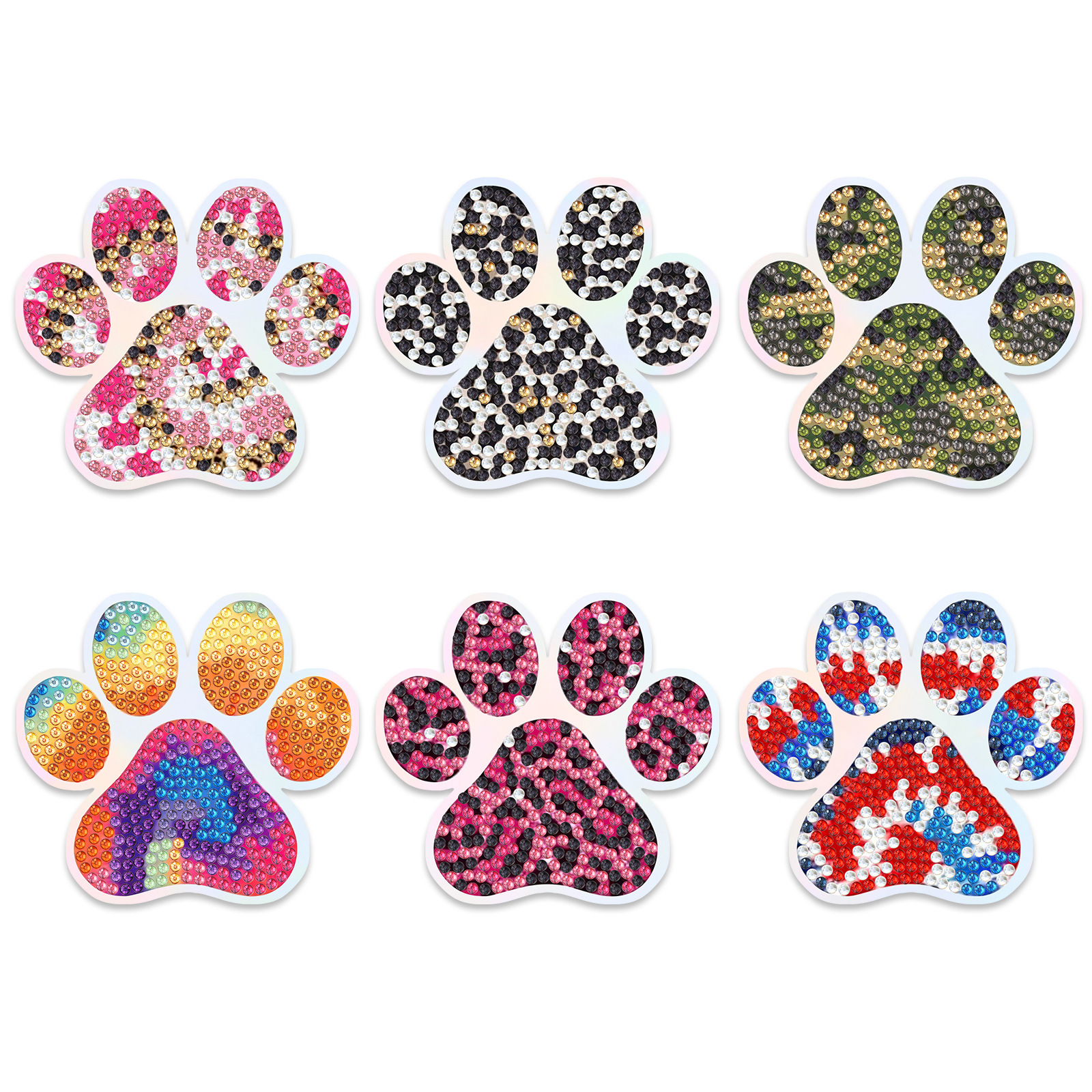 Ventas transfronterizas mejores pinturas de diamantes hechas a mano artesanías de dibujos animados animales suaves pegatinas magnéticas multi-pieza pegatinas de refrigerador de cocina