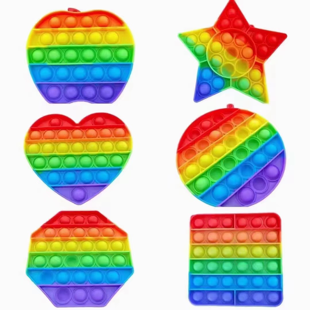 Juguetes de descompresión de ventilación para niños Presione la música, color del arco iris, control de roedores, juguetes educativos pioneros, puestos de juegos de mesa al por mayor