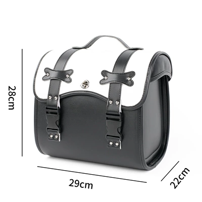 2025 New Model Electric Vehicle Durable Rear Bag with Large Capacity, Waterproof, Sun-Proof Dopamine Storage Bag (Motorcycle trunk) - black