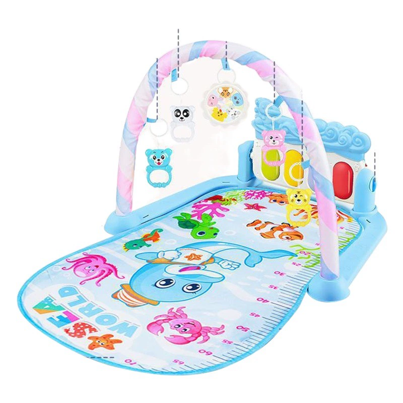 Многофункциональная фортепианная фитнес-стойка с завода прямо через границу оптом музыка для новорожденных раннее образование фитнес-игрушки игровой коврик