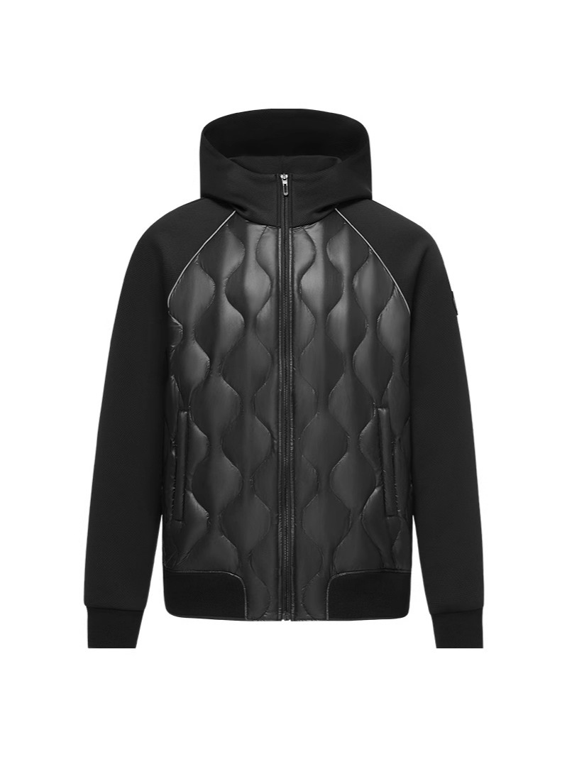 Nueva chaqueta de plumón ligera de las mujeres corta veludo de otoño y invierno moda pareja sudadera encapuchada chaqueta deportiva de moda