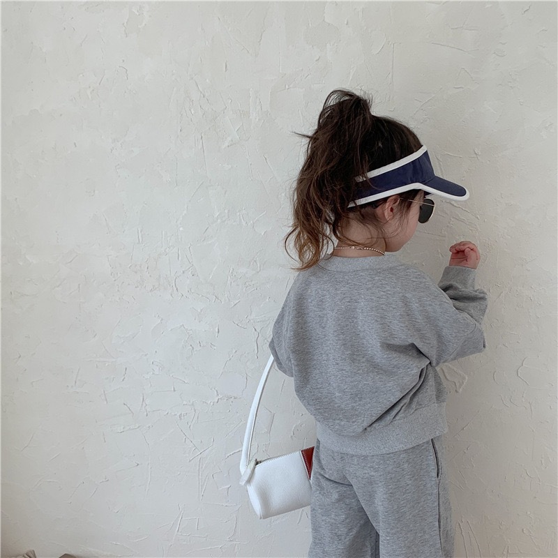 Korean Children's Casual 2023 Autumn New Product Baby Fashionable Sports Two Piece Set for Boys and Girls Fashion_voghion.com